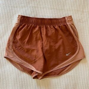 NWOT Burnt Orange Nike Tempo Shorts (XS)